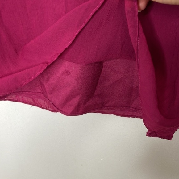 DRESS The Population Fushia Chiffon Mini Dress - Picture 7 of 10